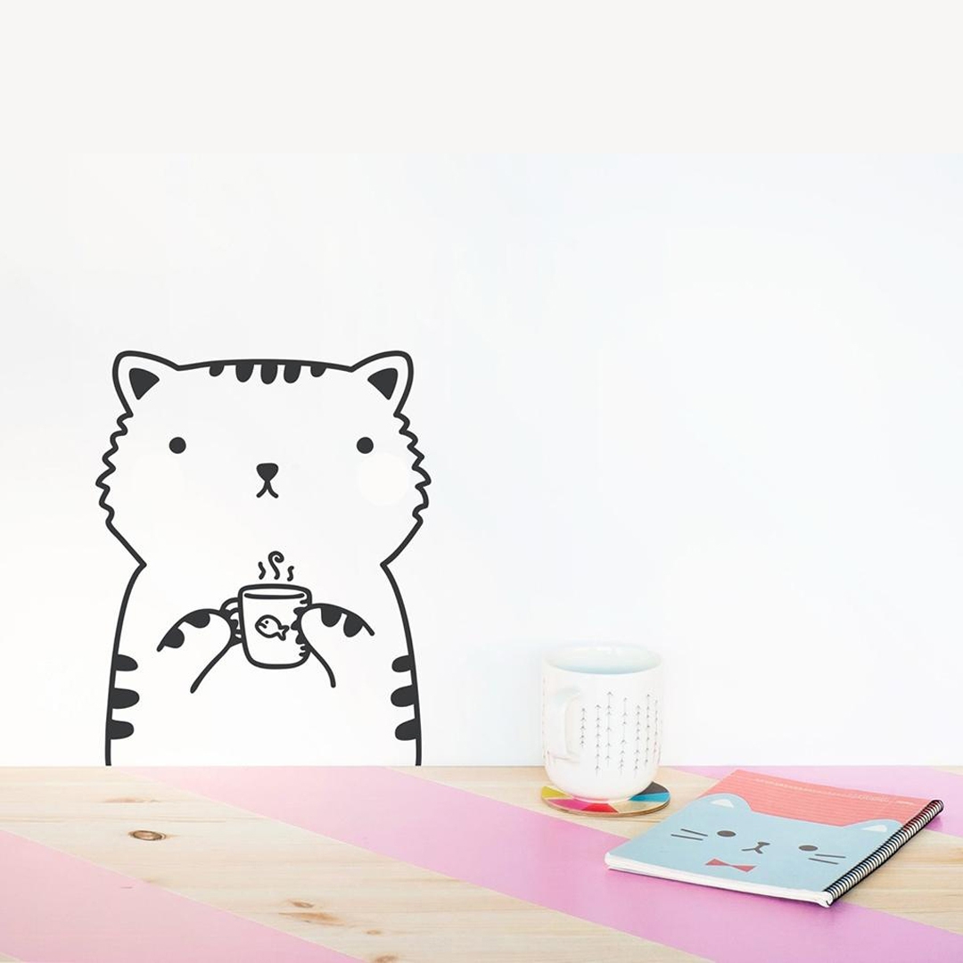 Kedi Duvar Stickerı Bebebox