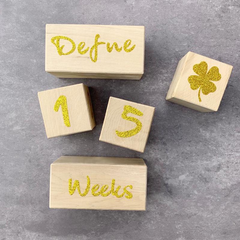 Bebek Yaş Küpleri İsimli Simli Boyalı Bebebox