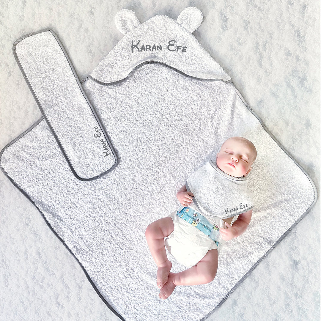 İsme Özel Bebek Havlu Set