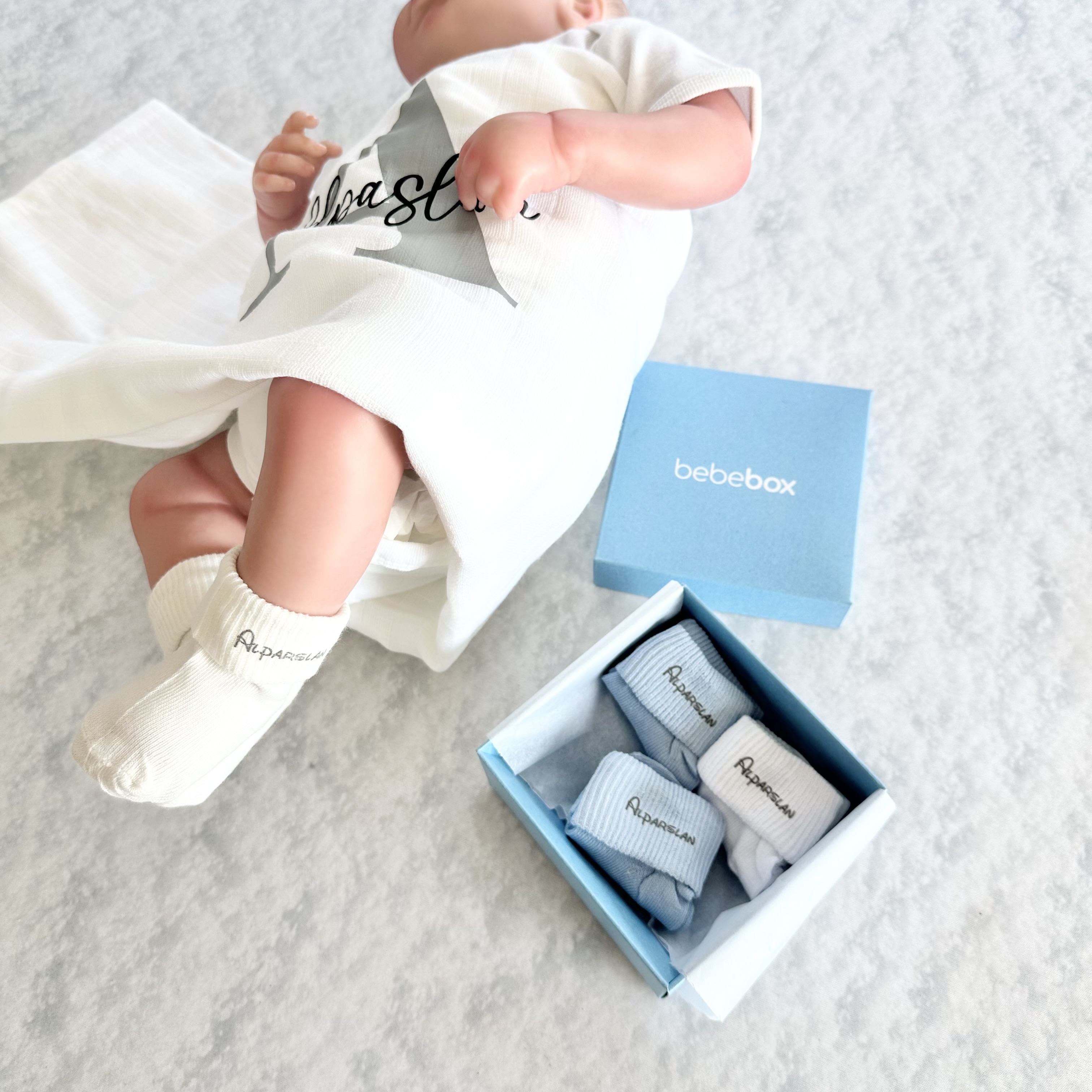 İsme Özel Bebek Çorap Set