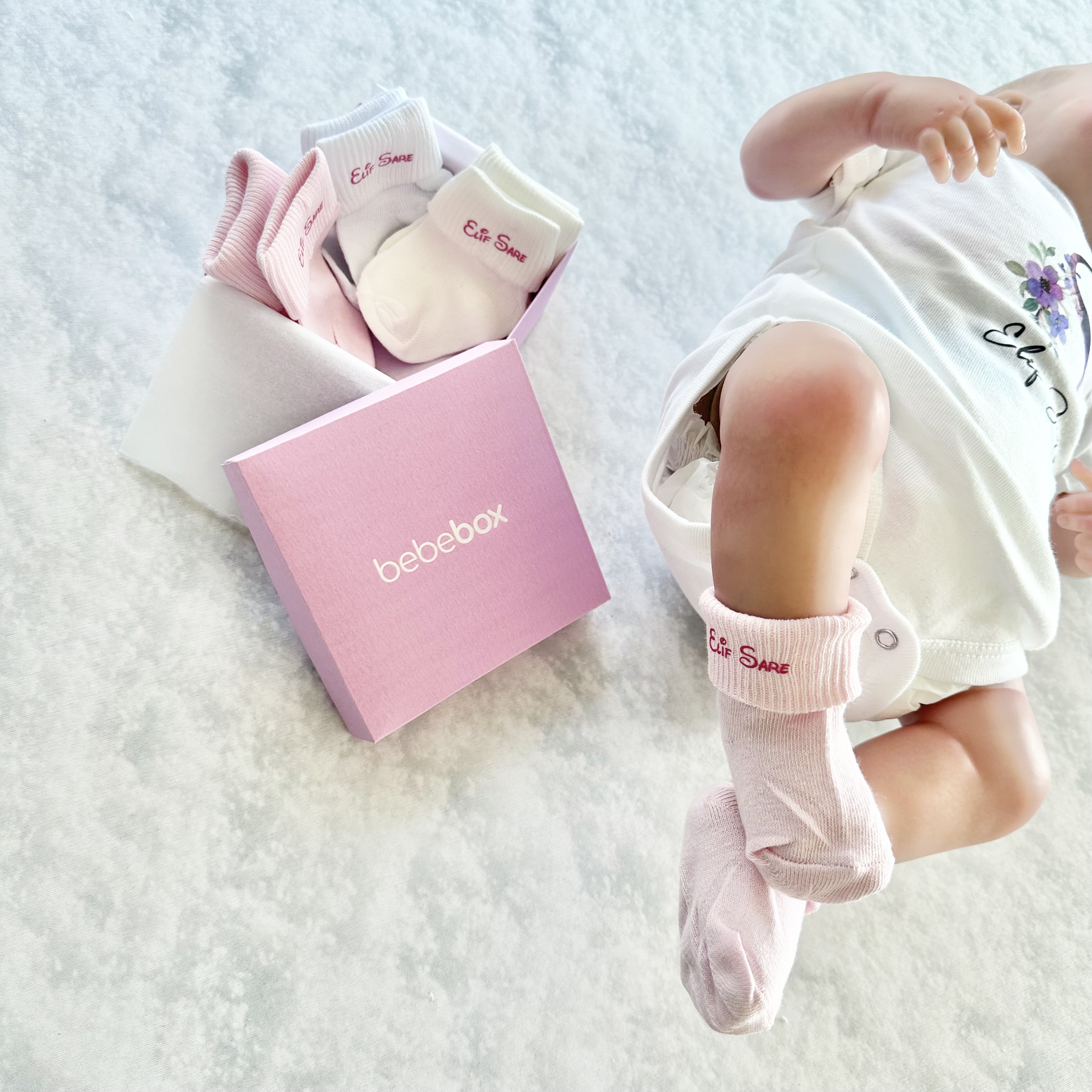İsme Özel Bebek Çorap Set