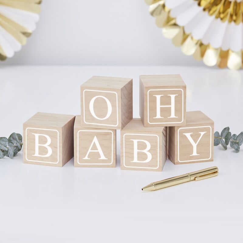 OH BABY Ahşap Küp Set