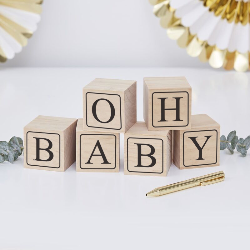 OH BABY Ahşap Küp Set