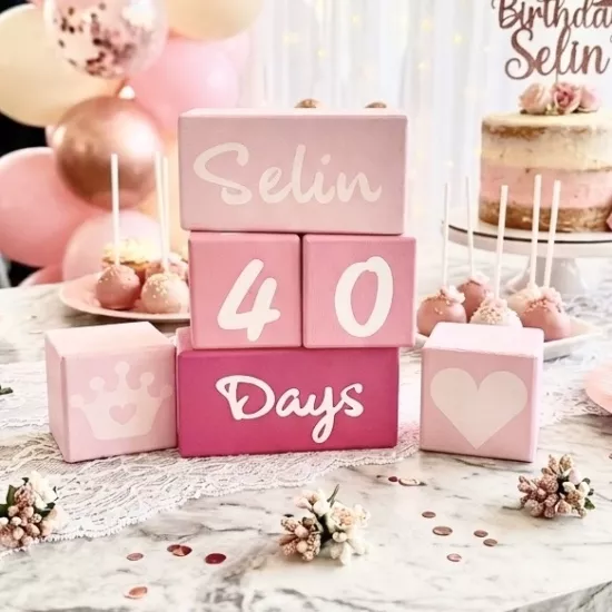 Bebek Ahşap Anı Küpleri 28028