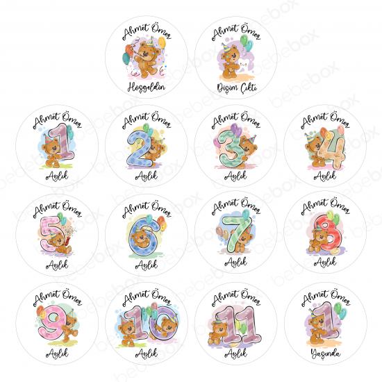 İsme Özel Anı Diskleri TEDDY BEAR