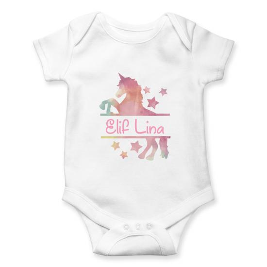 İsme Özel Unicorn Bebek Body