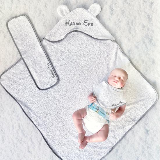 İsme Özel Bebek Havlu Set