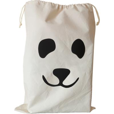 Bugy Bagy Panda Keten Kirli ve Oyuncak Saklama Torbası