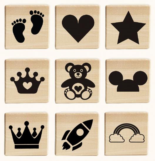 Bebek Ahşap Anı Küpleri 6663